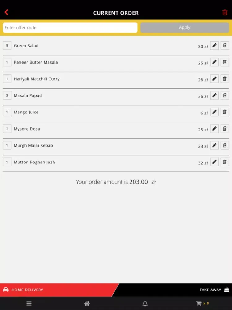 Ảnh chụp màn hình của Curry King - Kuchnia Indyjska iPad 