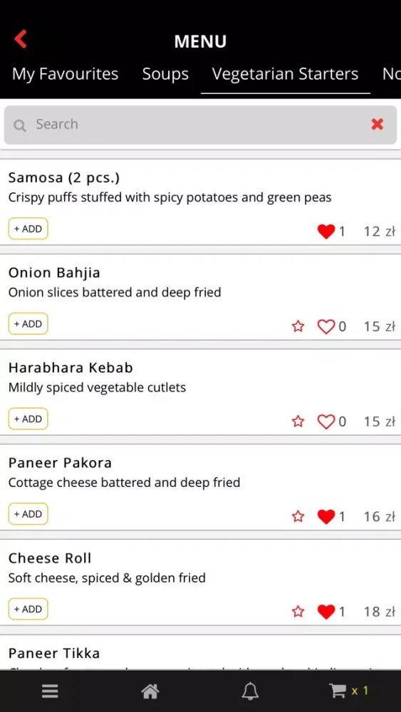 Ảnh chụp màn hình của Curry King - Kuchnia Indyjska