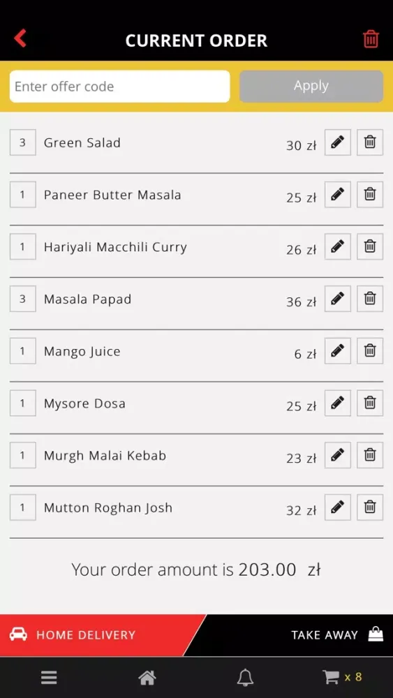 Ảnh chụp màn hình của Curry King - Kuchnia Indyjska