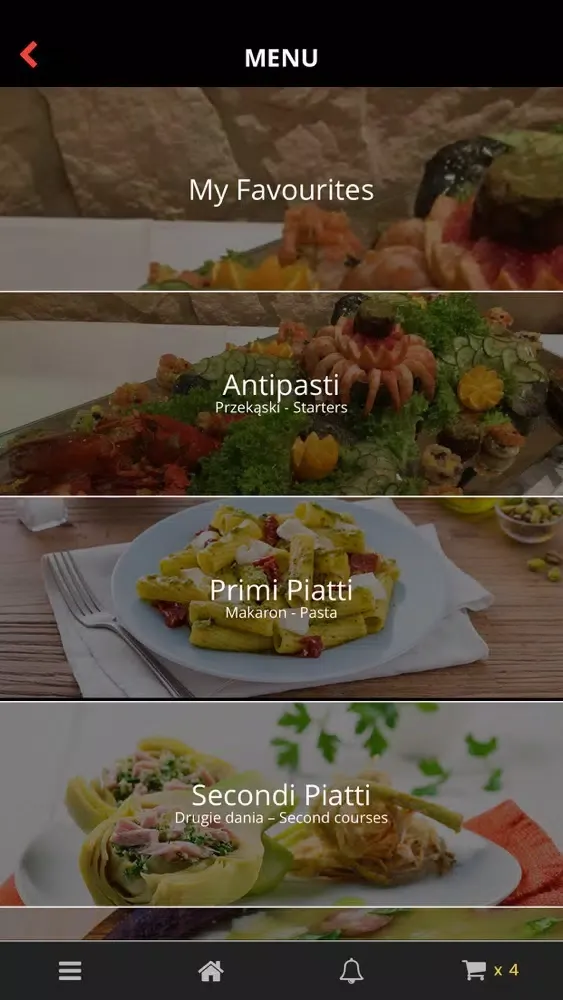 Capturas de tela do Piccola Italia
