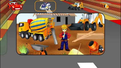Screenshot di Cars City Builder - funny free educational shape matching game for kids, boys, toddlers and preschool