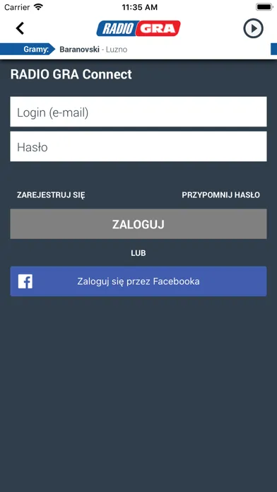 Captures d'écran de Radio Gra Toruń