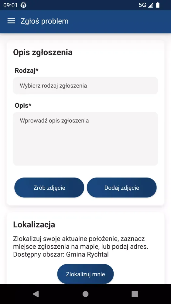 Zrzuty ekranu Gmina Rychtal