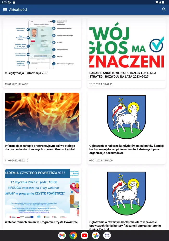 Zrzuty ekranu Gmina Rychtal