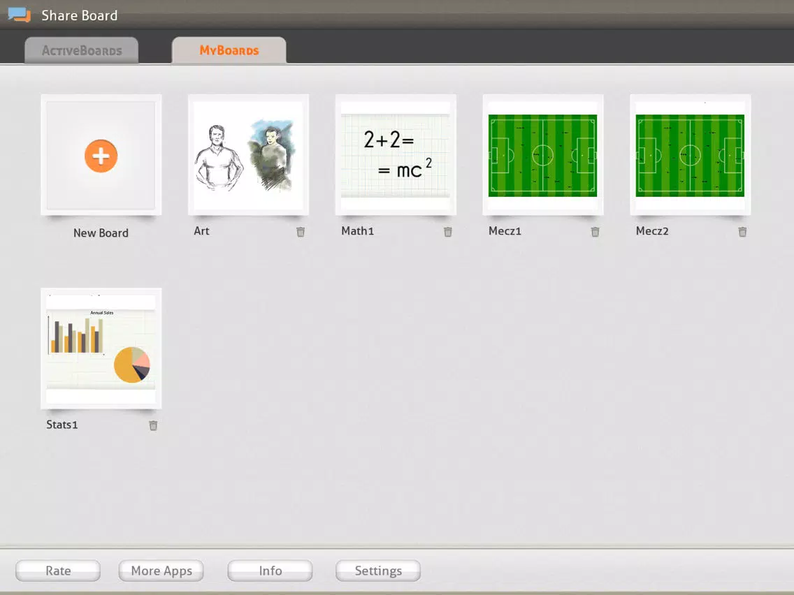 Share Board - draw, sketch and discuss on a pad iPad  Screenshots