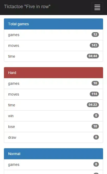 Tic Tac Toe "Five in row" Screenshots
