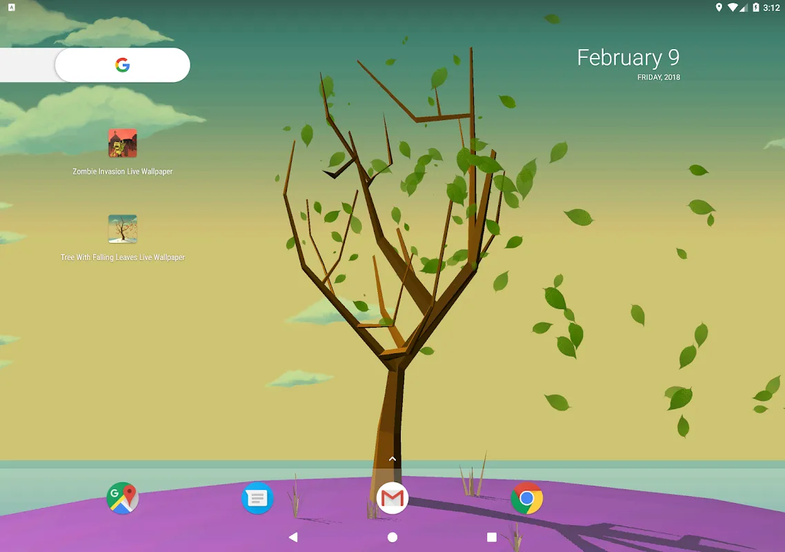 Tree With Falling Leaves Live Wallpaper应用截图