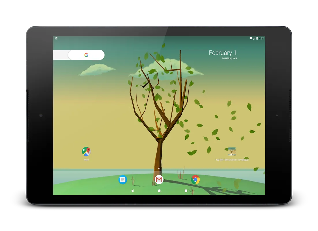 Tree With Falling Leaves Live Wallpaper应用截图