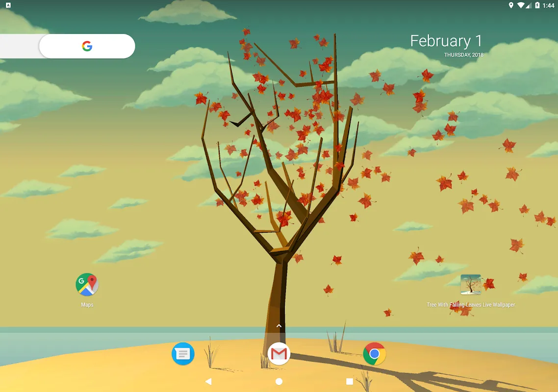 Tree With Falling Leaves Live Wallpaper应用截图