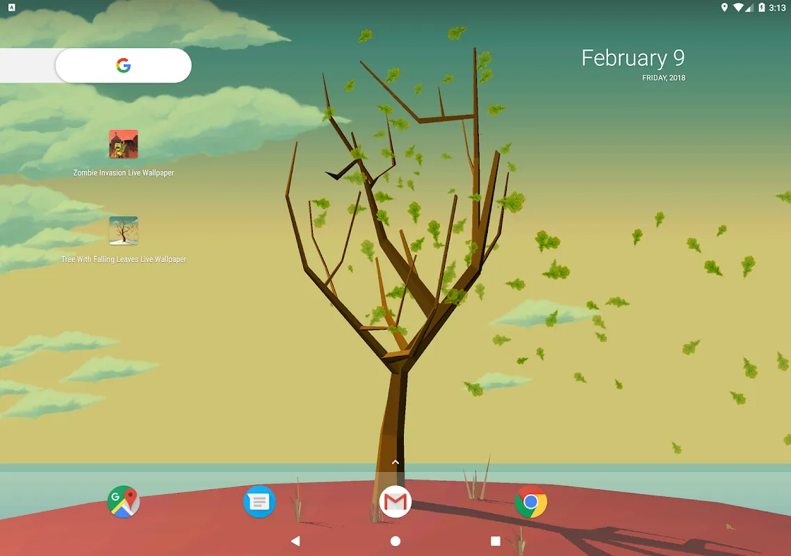 Tree With Falling Leaves Live Wallpaper应用截图