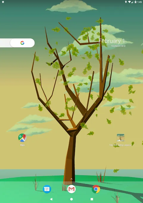 Tree With Falling Leaves Live Wallpaper应用截图