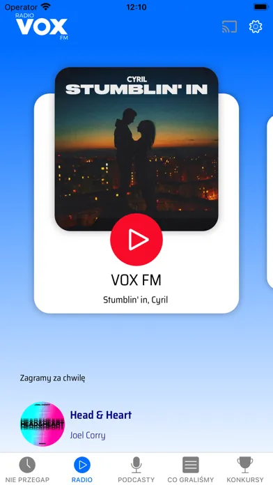 Ảnh chụp màn hình của VOX FM - radio internetowe