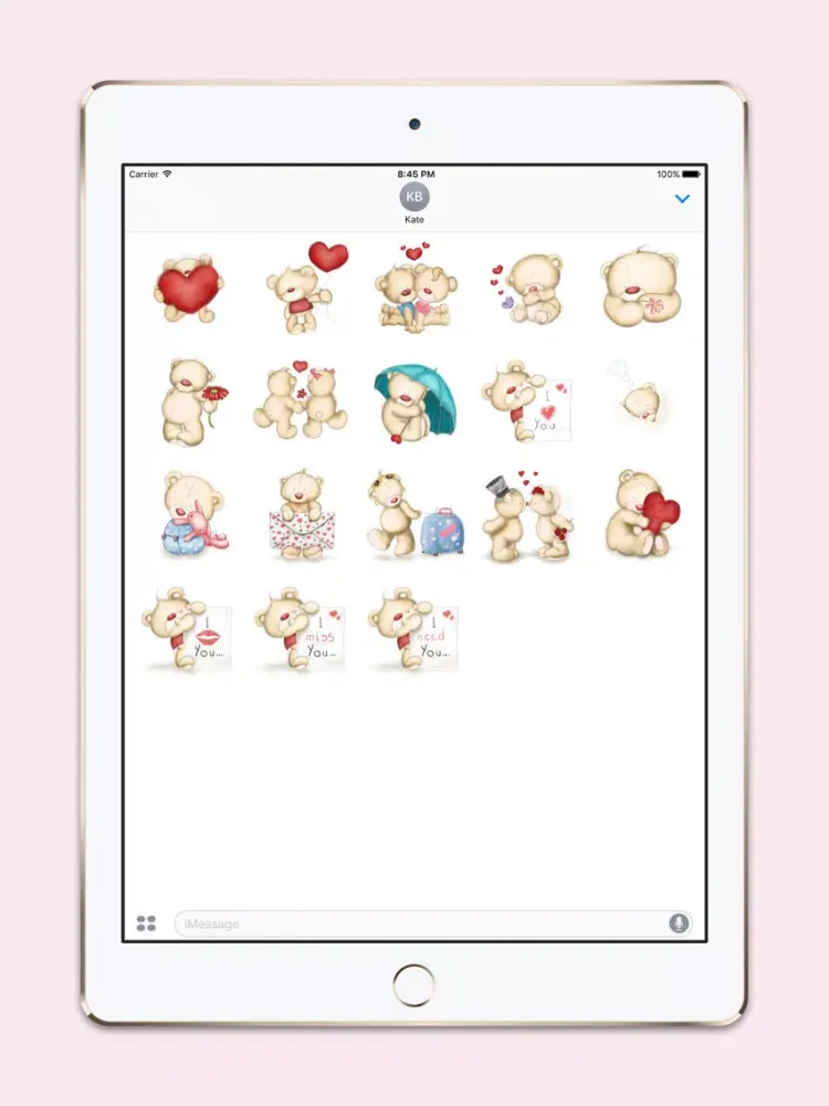 Captures d'écran de Lovely Teddies - Stickers iPad 