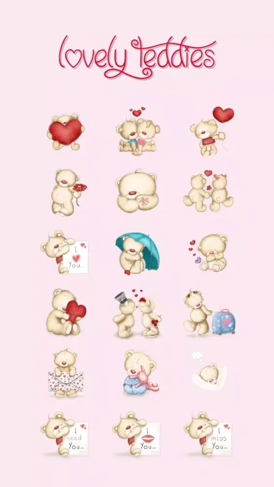 Captures d'écran de Lovely Teddies - Stickers