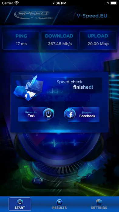 V-SPEED Speed Test 스크린샷