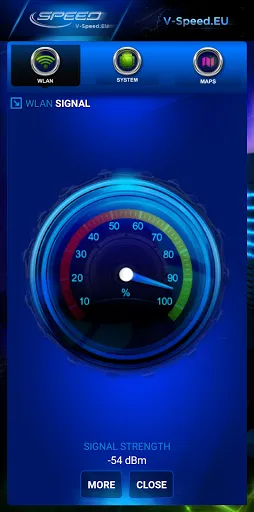 Zrzuty ekranu V-SPEED Speed Test