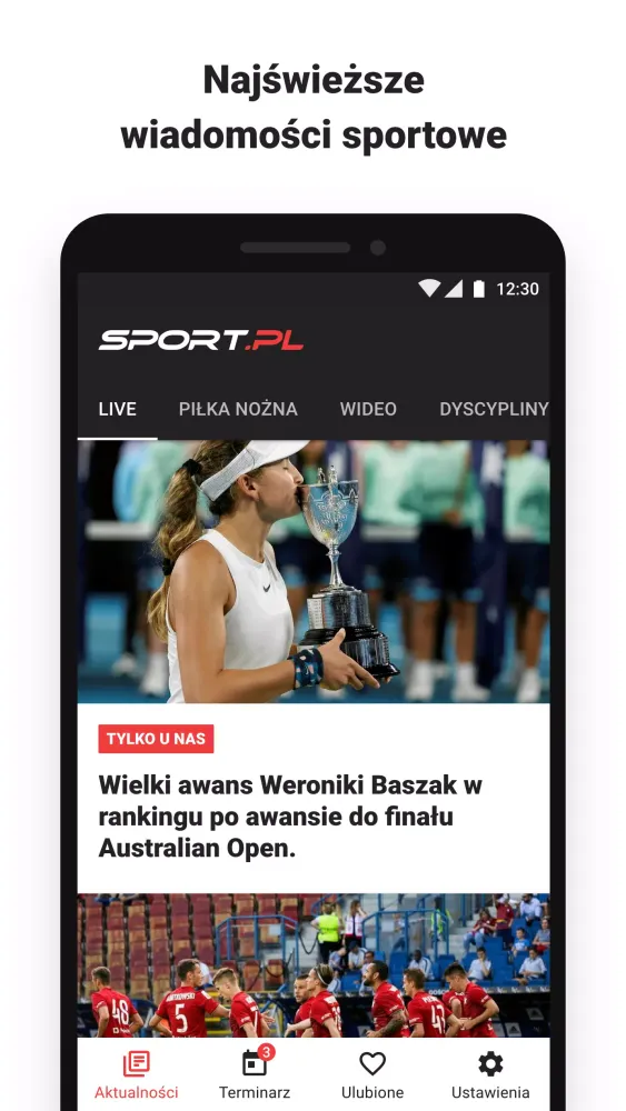 Tangkapan layar Sport.pl LIVE