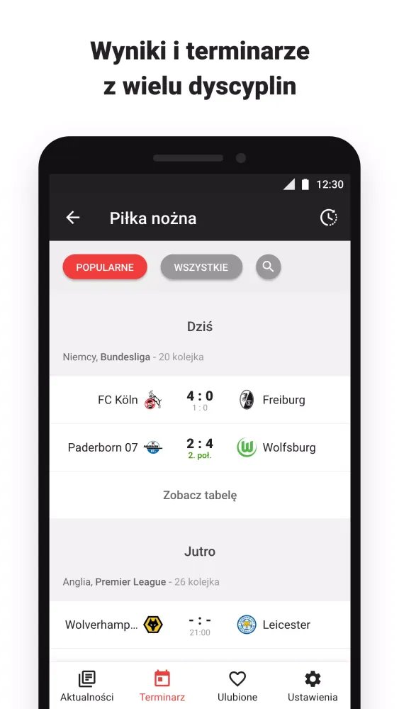 Tangkapan layar Sport.pl LIVE