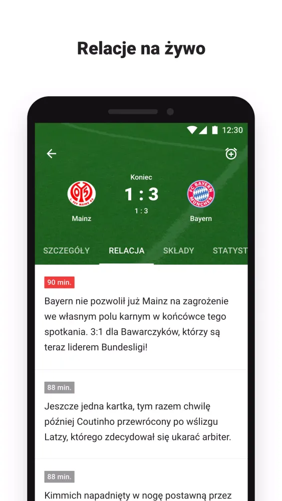 Tangkapan layar Sport.pl LIVE