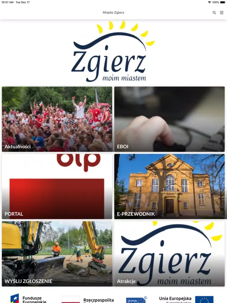 ภาพหน้าจอของ Miasto Zgierz iPad 