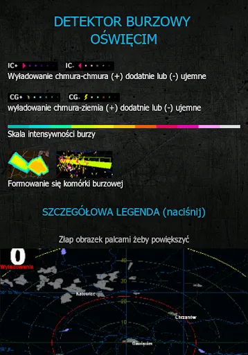 Zrzuty ekranu Lokalizator burz
