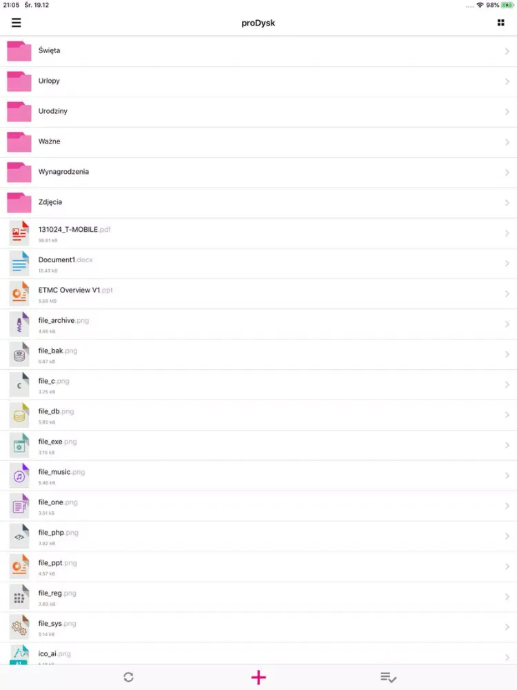 proDysk iPad  স্ক্রিনশট