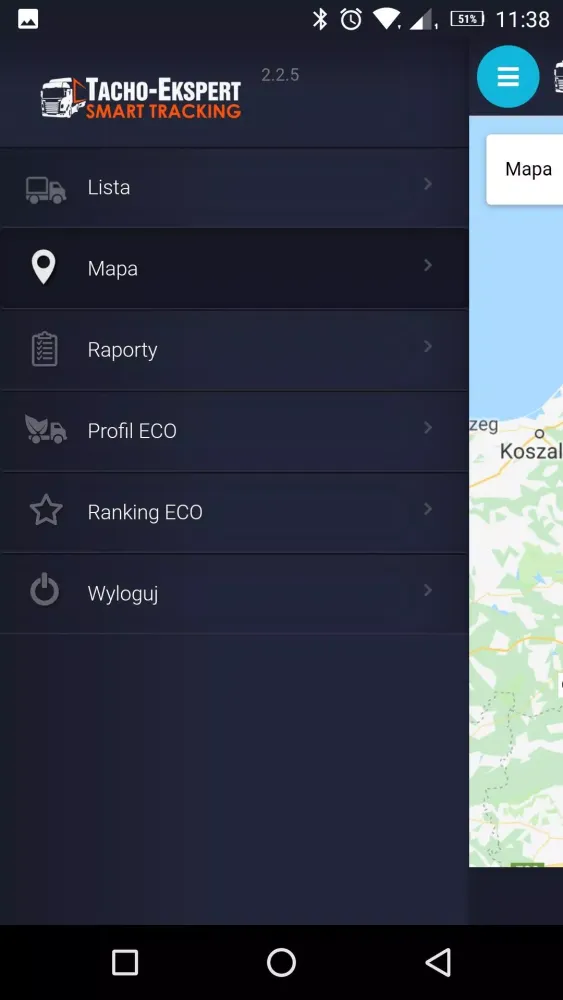 TACHO-EKSPERT SMART TRACKING Screenshots