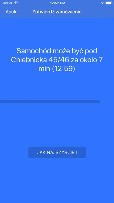 Tangkapan layar City Taxi Gdańsk