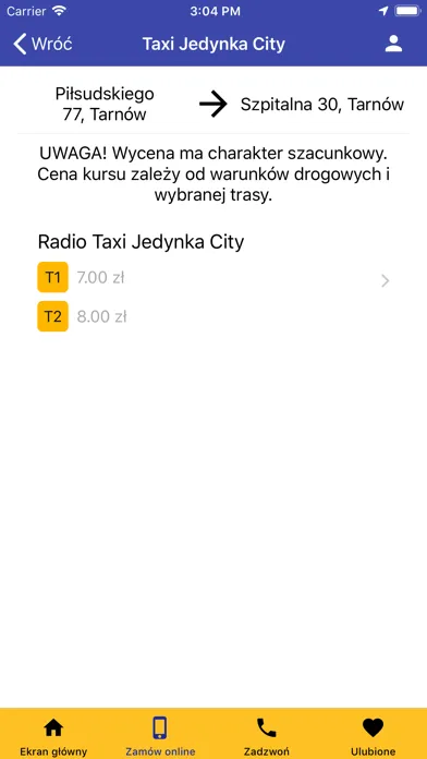 Taxi Jedynka City سکرین شاٹس