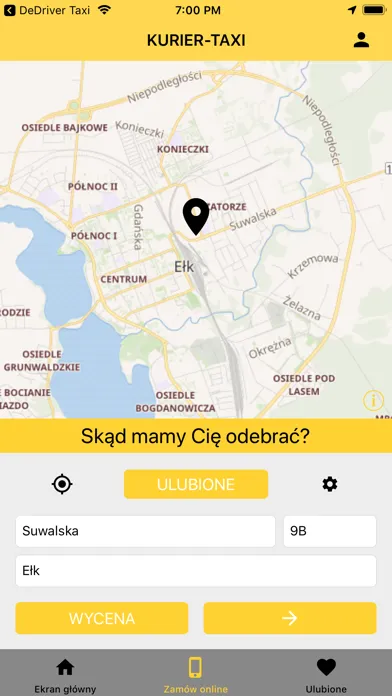 Скриншоты KURIER-TAXI