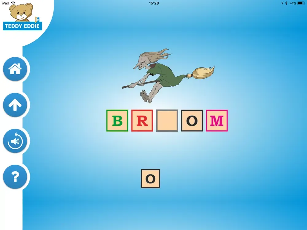Tangkapan layar Teddy Eddie Playground ABC iPad 