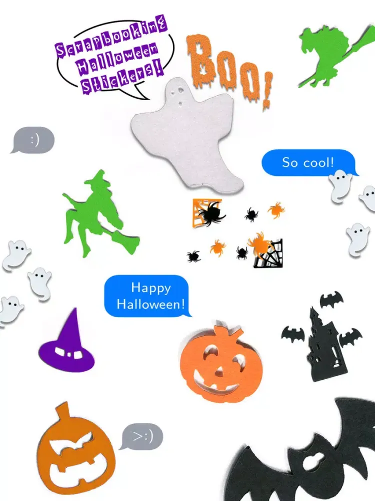 Halloween Scrapbook Stickers iPad  スクリーンショット