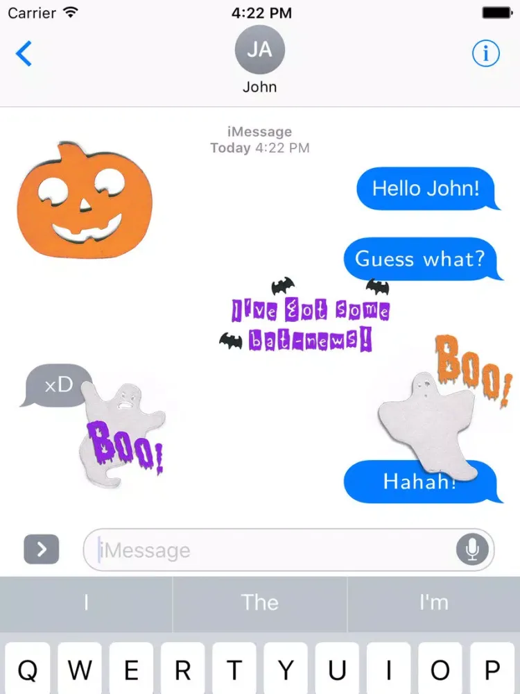 Halloween Scrapbook Stickers iPad  スクリーンショット