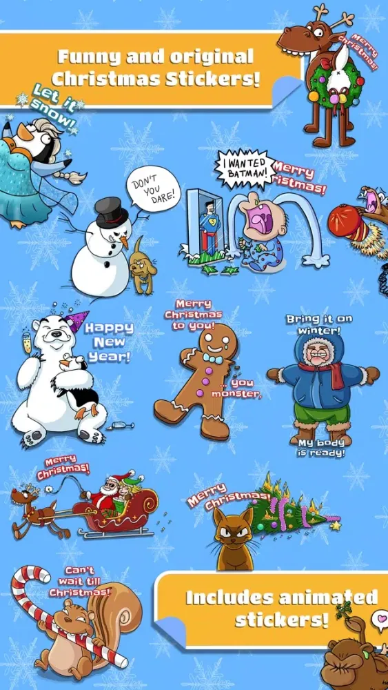 Grumpy Christmas Stickers Screenshots