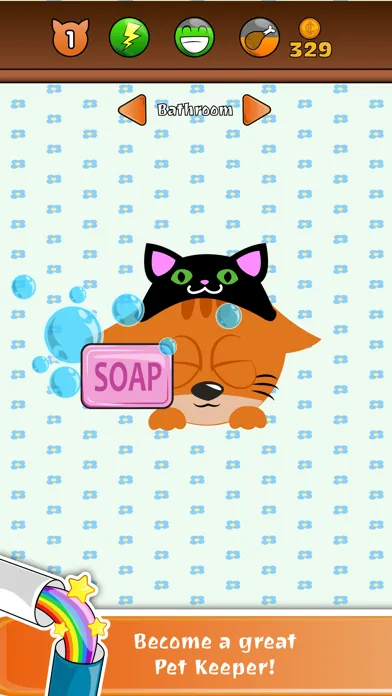 Tangkapan layar My Virtual Pet Care: Baby Bear Vet Doctor 4 Girls