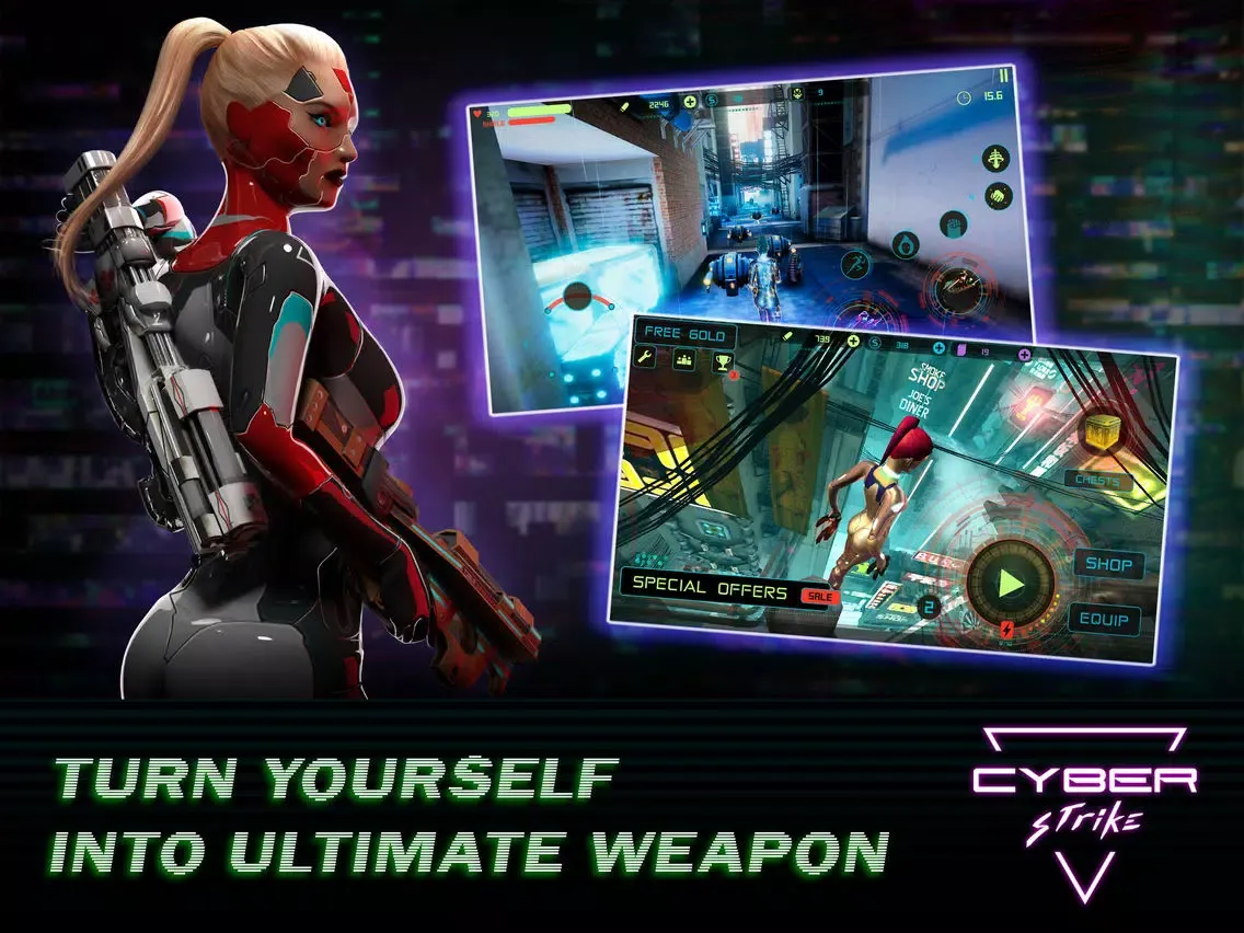 Cyber Strike - Infinite Runner iPad স্ক্রিনশট