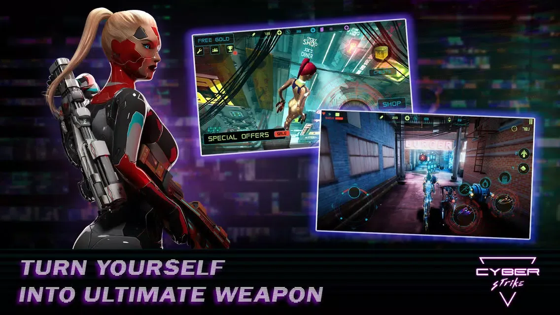 Cyber Strike - Infinite Runner স্ক্রিনশট