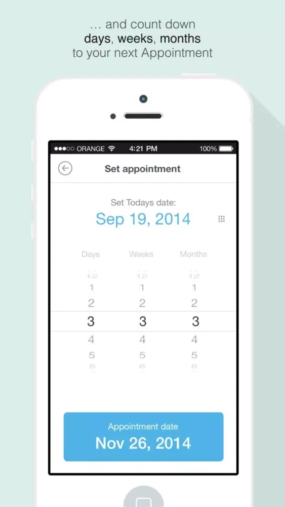 Capturas de pantalla de KCR Date Forecaster - Plan your appointments with doctors