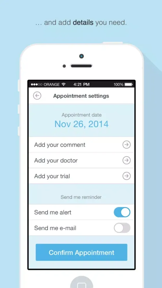 Capturas de pantalla de KCR Date Forecaster - Plan your appointments with doctors