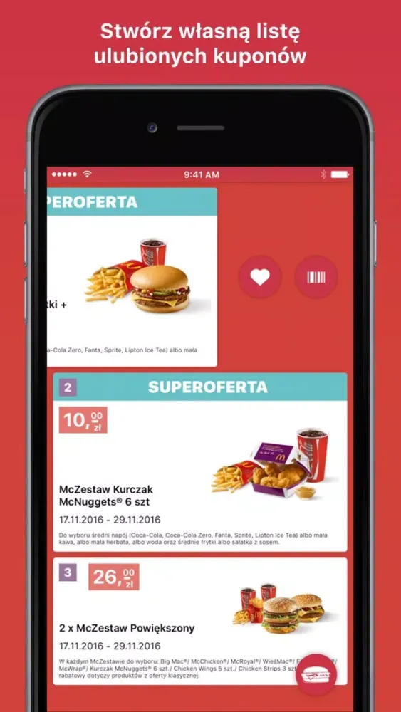 Ảnh chụp màn hình của Kupony do McDonald's