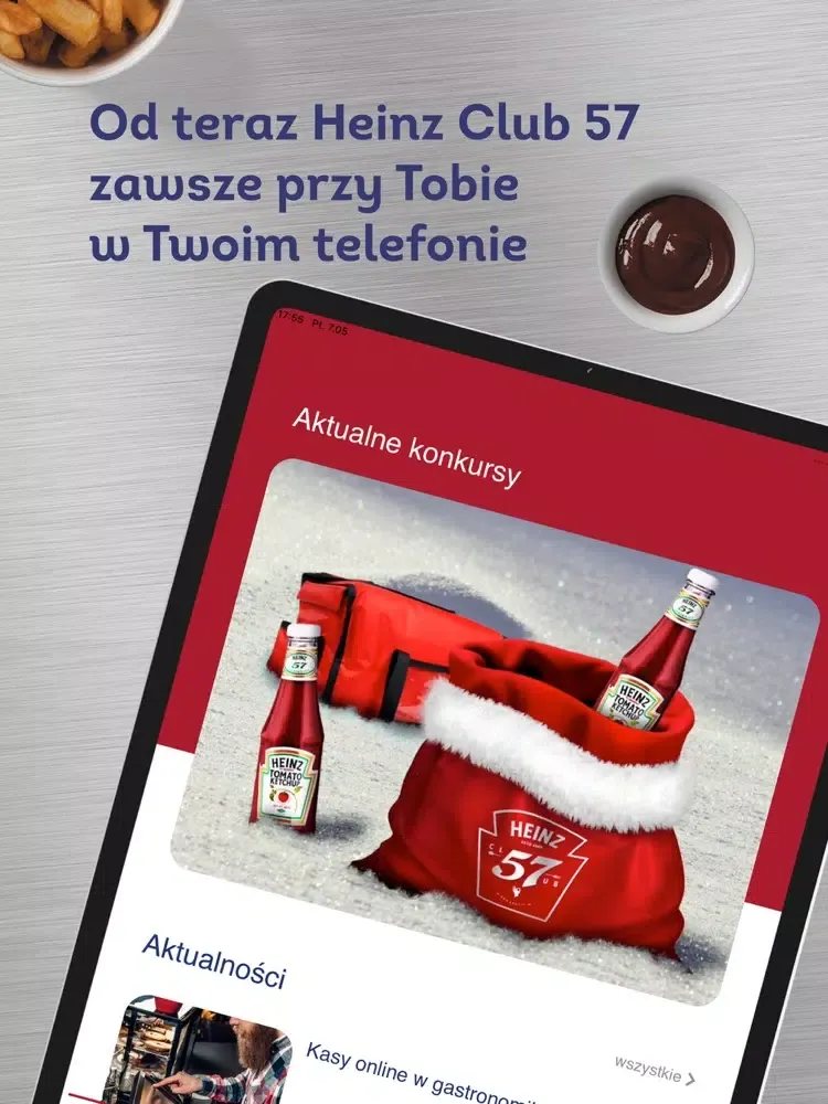Capturas de tela do Heinz Club 57 iPad 