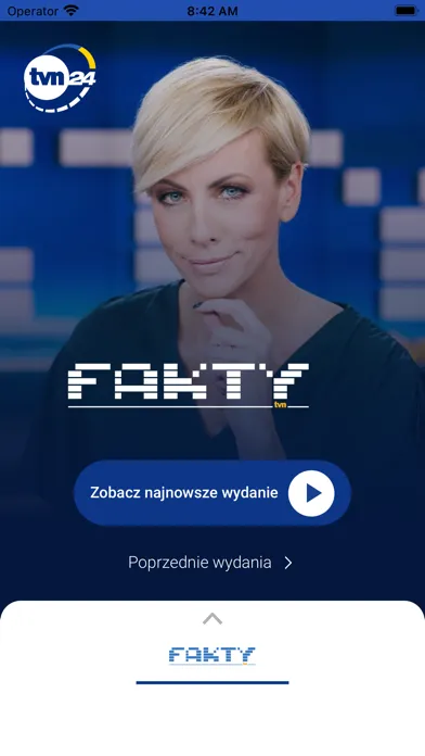 Captures d'écran de Fakty TVN