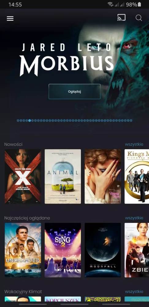 Capturas de pantalla de TV Smart GO