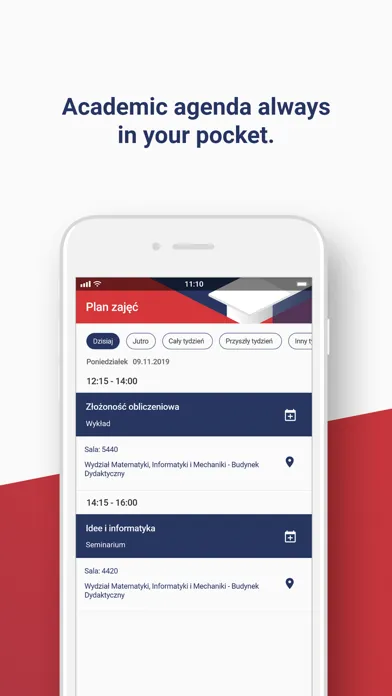 Tangkapan skrin Mobile USOS UMCS