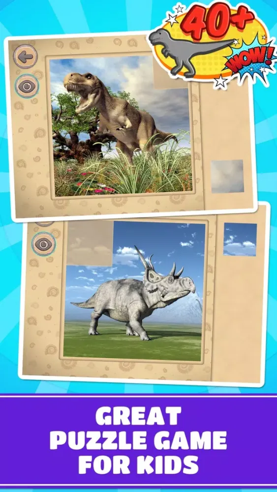 Скриншоты Dinosaurs Prehistoric Animals - Puzzle Game