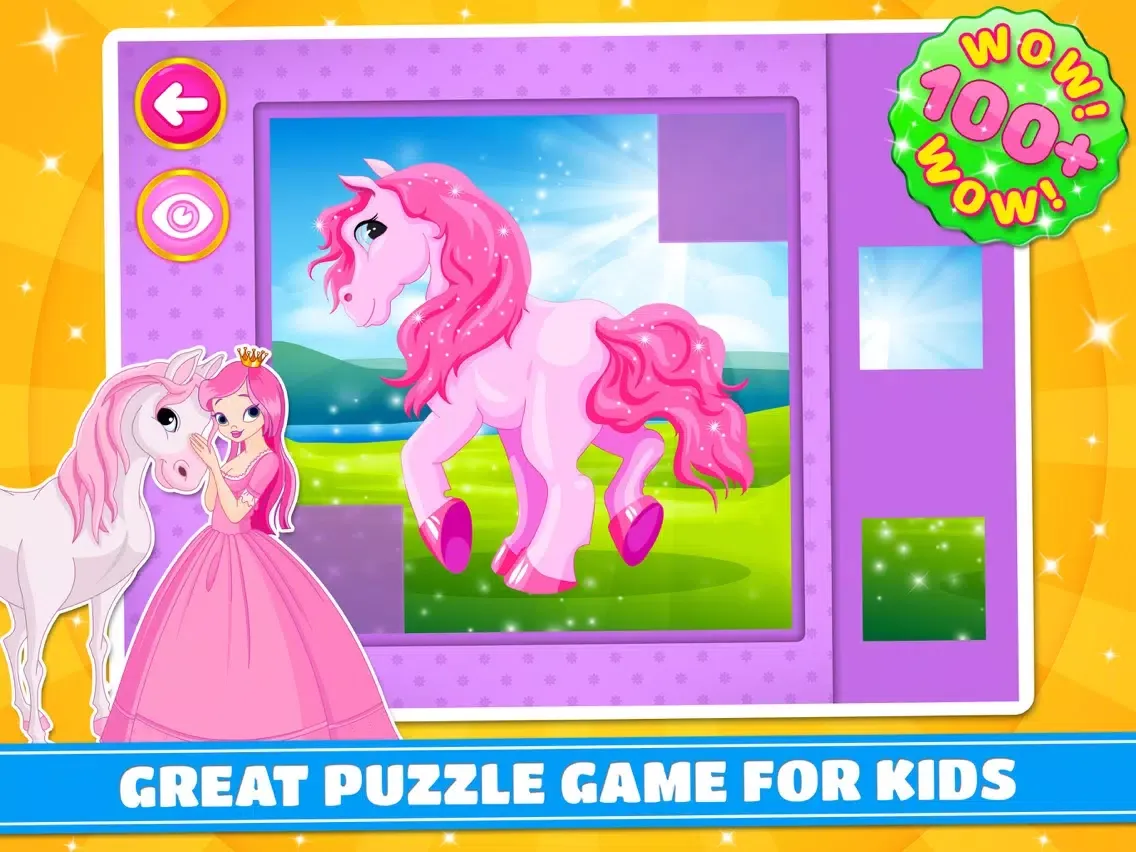 Tangkapan skrin Cute Ponies & Unicorns Puzzles - Logic Game PRO iPad 