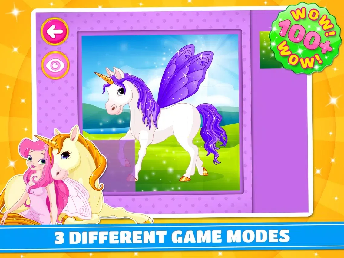 Tangkapan skrin Cute Ponies & Unicorns Puzzles - Logic Game PRO iPad 