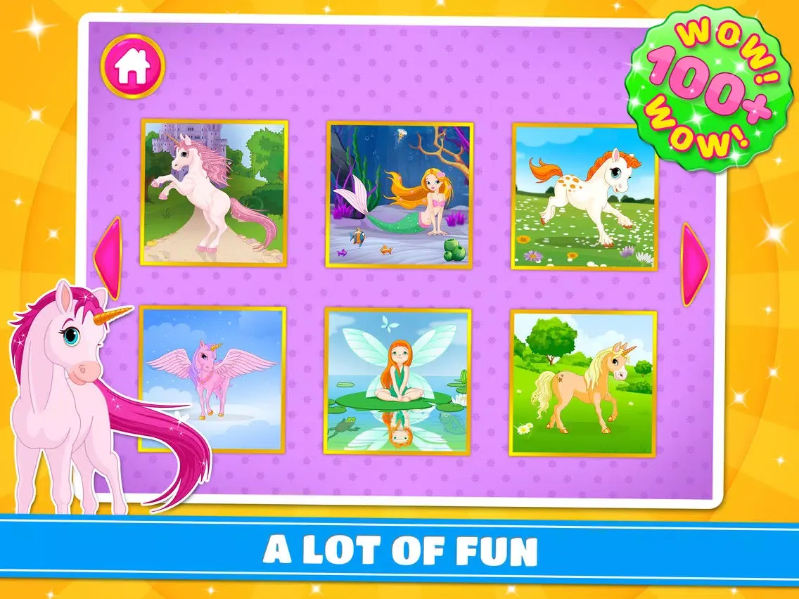 Tangkapan skrin Cute Ponies & Unicorns Puzzles - Logic Game PRO iPad 