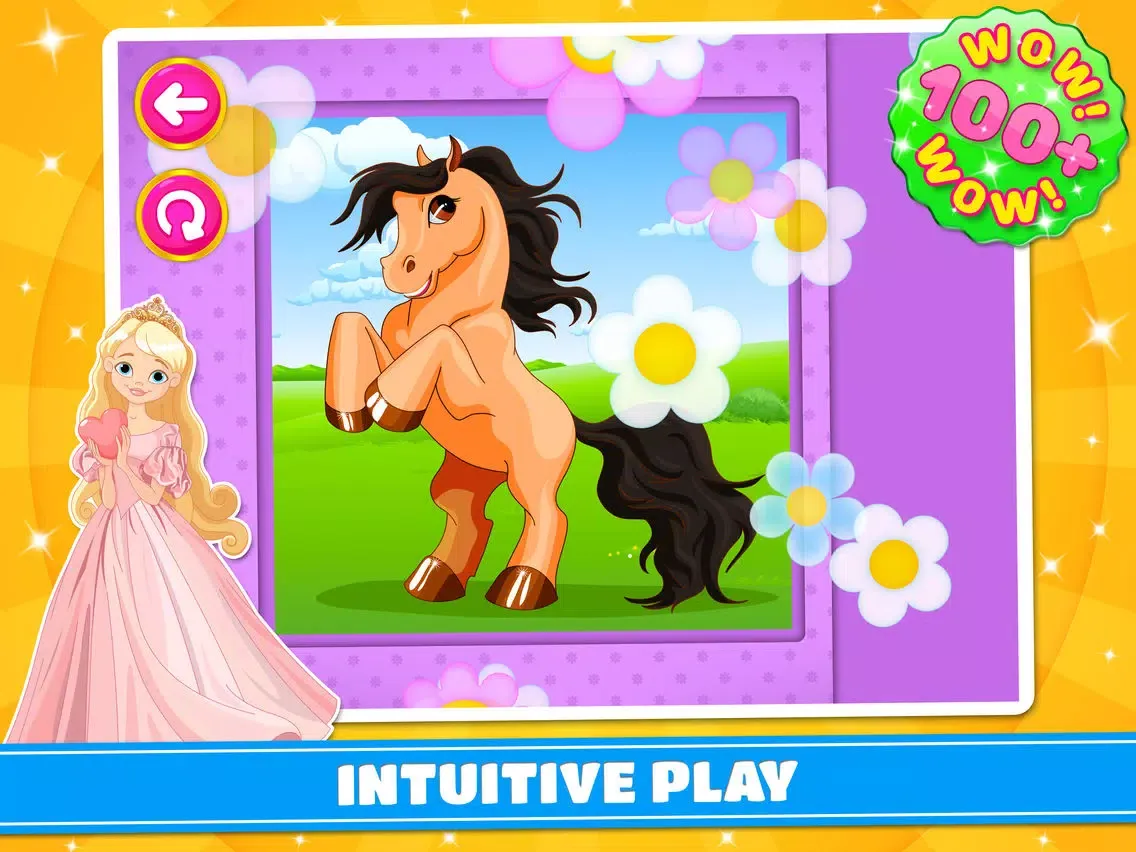 Tangkapan skrin Cute Ponies & Unicorns Puzzles - Logic Game PRO iPad 
