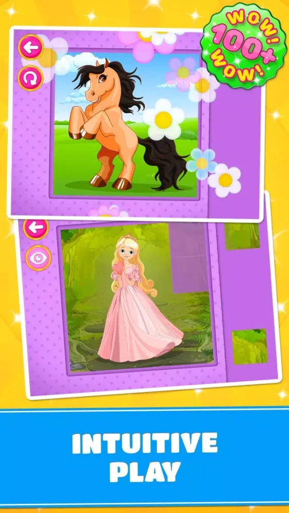 Tangkapan skrin Cute Ponies & Unicorns Puzzles - Logic Game PRO
